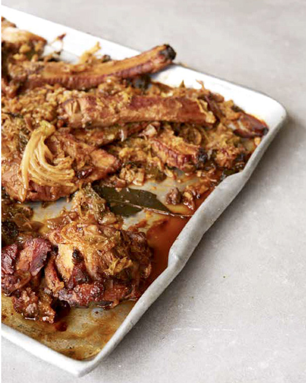 Pork and ribbs and Cabbage 9